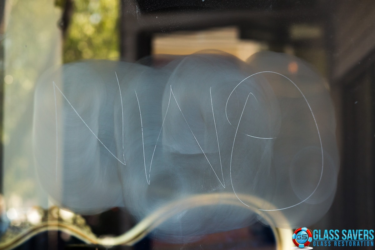 Can DEEP scratches be removed? – Glass Savers, Scratched Glass Repair, Acid Etch Glass Graffiti Removal