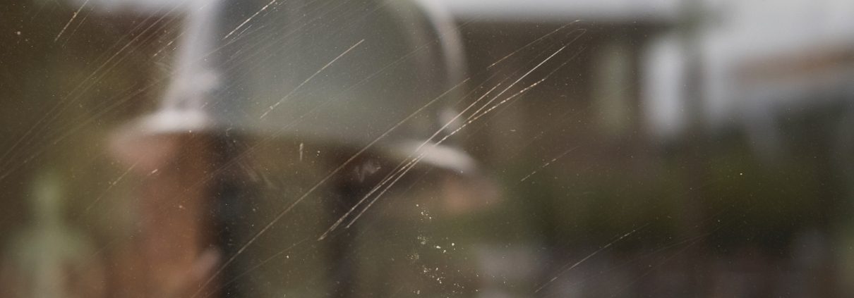 scratched tempered glass