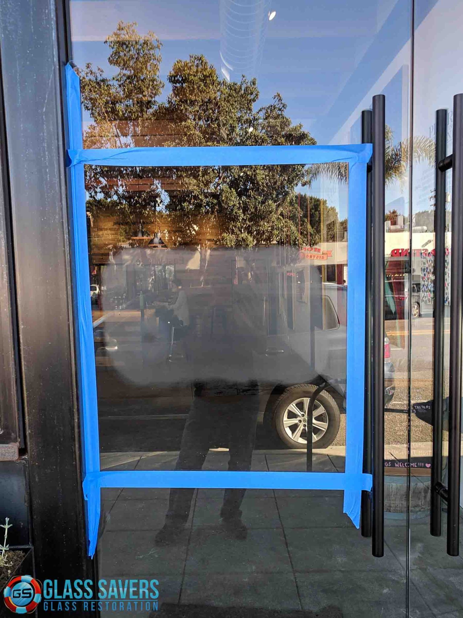 Image showcasing Deep Scratch Removal (Tempered Glass) - Glass Savers | Scratched Glass ...